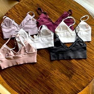 Lululemon Ebb Street Bras, Size 8, 6 bras bundled for one price.  $10 each.